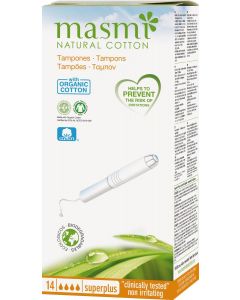 Buy Masmi Natural Cotton Super Plus tampons with applicator 14 pcs | Florida Online Pharmacy | https://florida.buy-pharm.com