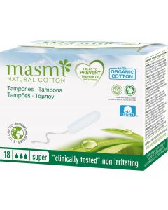 Buy Natural tampons Masmi Natural Cotton Super 18 pcs | Florida Online Pharmacy | https://florida.buy-pharm.com