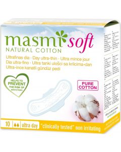 Buy Natural sanitary pads Masmi Natural Cotton Soft ultra-thin, daytime 10 pcs | Florida Online Pharmacy | https://florida.buy-pharm.com