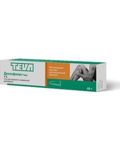 Buy Diclofenac-Teva gel for outside. approx. 1% tube 40g | Florida Online Pharmacy | https://florida.buy-pharm.com