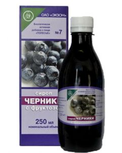 Buy BAD EXON BELARUS 'Polesie No. 7' Blueberry syrup on fructose ', 250 ml | Florida Online Pharmacy | https://florida.buy-pharm.com
