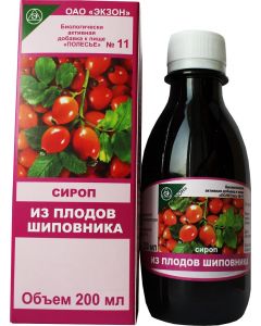 Buy Vitamins EXON (BELARUS) Rosehip syrup with vitamin C. 200 ml. 'Polesie' №11. | Florida Online Pharmacy | https://florida.buy-pharm.com