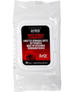 Buy Wet wipes Kiss New York Professional 'With rose water', for removing makeup, 36 pcs | Florida Online Pharmacy | https://florida.buy-pharm.com