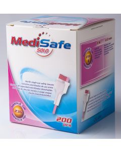 Buy Lancet automatic MediSafe Solo 23G 2.0 mm, for capillary sampling of blood 200 pieces / pack  | Florida Online Pharmacy | https://florida.buy-pharm.com