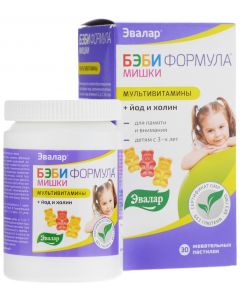 Buy Multivitamins Evalar 'Baby Formula Bears', 30 gummies | Florida Online Pharmacy | https://florida.buy-pharm.com