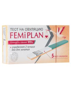 Buy FEMiPLAN Test for determining ovulation test strip No. 5 | Florida Online Pharmacy | https://florida.buy-pharm.com